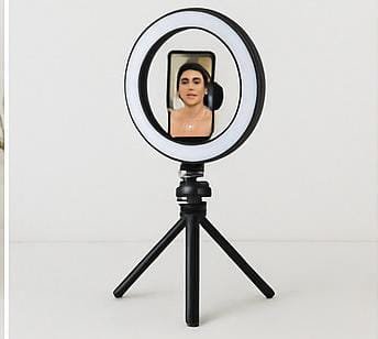 Mini Ring Light com Tripé