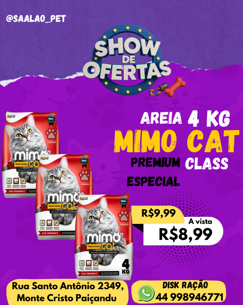 MIMO CAT AREIA 4KG 