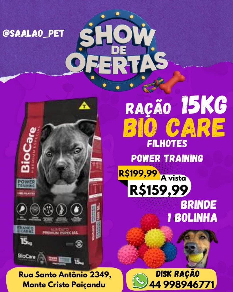 BIO CARE 15KG power training FILHOTES 